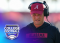 Alabama Crimson Tide head coach Kalen DeBoer looks down during the ReliaQuest Bowl on December 31, 2024. (Photo by Ricky Bowden/Icon Sportswire via Getty Images)