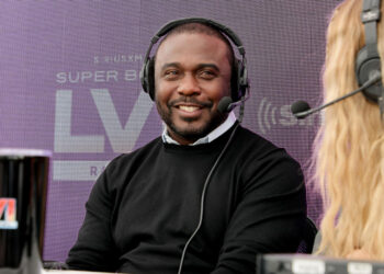 LOS ANGELES, CALIFORNIA - FEBRUARY 11: Former NFL player Marshall Faulk speaks during an interview on day 3 of SiriusXM At Super Bowl LVI on February 11, 2022 in Los Angeles, California. (Photo by Cindy Ord/Getty Images for SiriusXM )