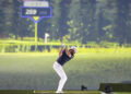 Cameron Young and the rest of New York Golf Club turned in a strong effort Monday night. (Megan Briggs/TGL/TGL via Getty Images)