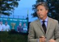 Brandel Chamblee on the set