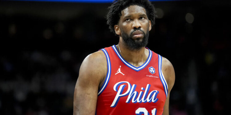 Uncertainty continues to reign over the long-term health of Joel Embiid. (Photo by Nic Antaya/Getty Images)