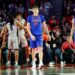 ATHENS, GEORGIA - FEBRUARY 25: Alex Condon #21 of the Florida Gators reacts during the first half against the Georgia Bulldogs at Stegeman Coliseum on February 25, 2025 in Athens, Georgia. (Photo by Todd Kirkland/Getty Images)