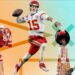 <span>L-R: Travis Kelce, Taylor Swift, Patrick Mahomes and Saquon Barkley</span><span>Composite: Action Images/Getty</span>