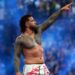 Jey Uso celebrates winning the Royal Rumble