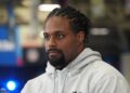 Cam Jordan sits on Radio Row