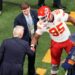 Donald Trump and Chris Jones shake hands