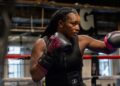 Claressa Shields trains