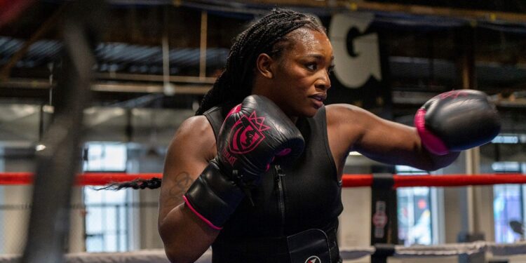 Claressa Shields trains