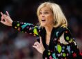 Kim Mulkey coaches a games