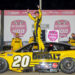 HAMPTON, GEORGIA - FEBRUARY 23: Christopher Bell, driver of the #20 DEWALT Toyota, celebrates in victory lane after winning the NASCAR Cup Series Ambetter Health 400 at Atlanta Motor Speedway on February 23, 2025 in Hampton, Georgia. (Photo by Jonathan Bachman/Getty Images)