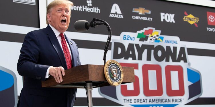 Trump at the 2020 Daytona 500