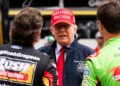 Trump and NASCAR drivers