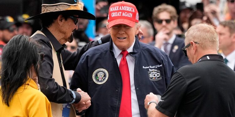 Trump and Richard Petty