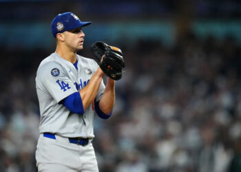 Jack Flaherty was traded to the Dodgers ahead of the deadline last summer, and was critical in their World Series run.