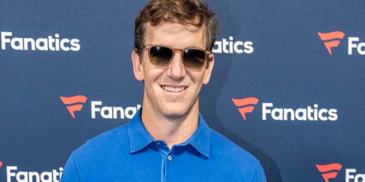 Eli Manning at Fanatics party