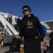 Patrick Mahomes and the Kansas City Chiefs arrived in Louisiana for the Super Bowl on Sunday. (Photo by Michael Owens/Getty Images)