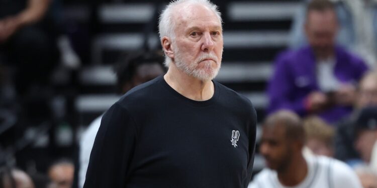 Gregg Popovich on the sideline