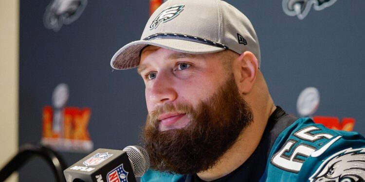 Lane Johnson fields questions