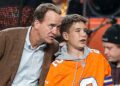 Peyton Manning and his son, Marshall