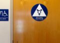 A gender-neutral bathroom is seen at the University of California, Irvine in Irvine, California September 30, 2014. The University of California will designate gender-neutral restrooms at its 10 campuses to accommodate transgender students, in a move that may be the first of its kind for a system of colleges in the United States. REUTERS/Lucy Nicholson (UNITED STATES - Tags: EDUCATION SOCIETY POLITICS) - GM1EAA10JEQ01