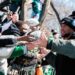 Saquon Barkley at the Eagles victory parade