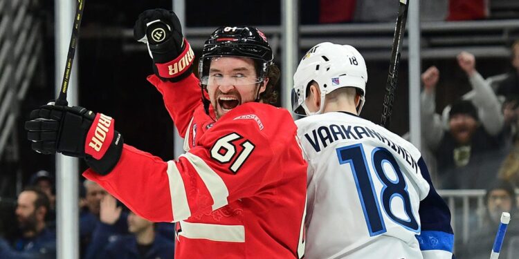 Mark Stone smiles