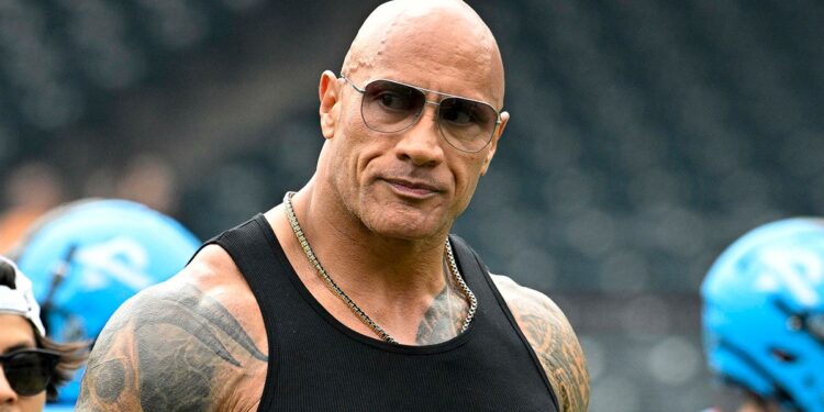 The Rock at a UFL game