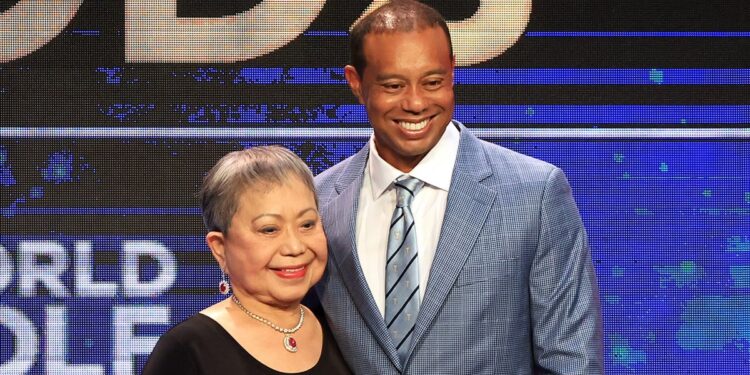 Tiger Woods and his mom, Kultida Woods