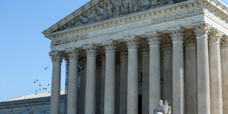 FILE PHOTO: The United States Supreme Court building is seen in Washington