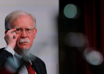 FILE PHOTO: Former National Security Advisor Bolton at Harvard in Cambridge