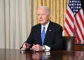 Outgoing U.S. President Joe Biden delivers a farewell address to the nation from the Oval Office