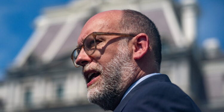 Director of the Office of Management and Budget Russell Vought at the White House