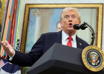 U.S. President Donald Trump holds event in the Oval Office at the White House in Washington, D.C.