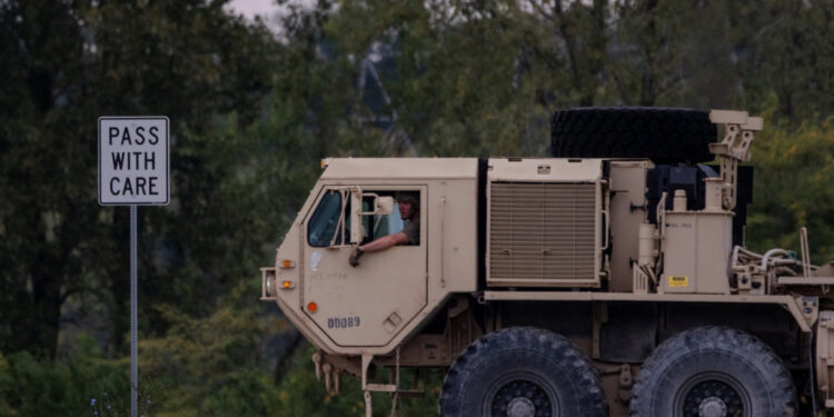 Texas National Guard troops arrive in Illinois