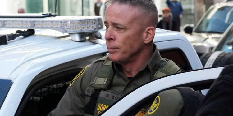 Greg Bovino, a roving Border Patrol operations commander who is leading U.S. President Donald Trump's immigration crackdow...