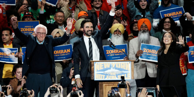 "New York is Not For Sale" rally at Forest Hills Stadium, in New York City