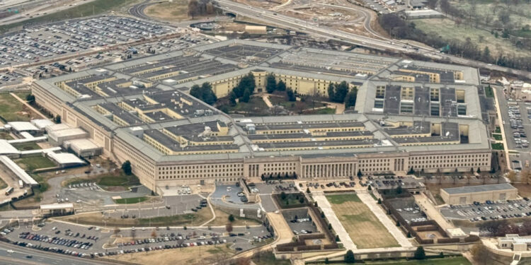 A view of the Pentagon on December 13, 2024, in Washington, DC.
