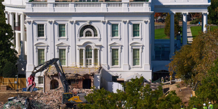 APTOPIX White House Demolition