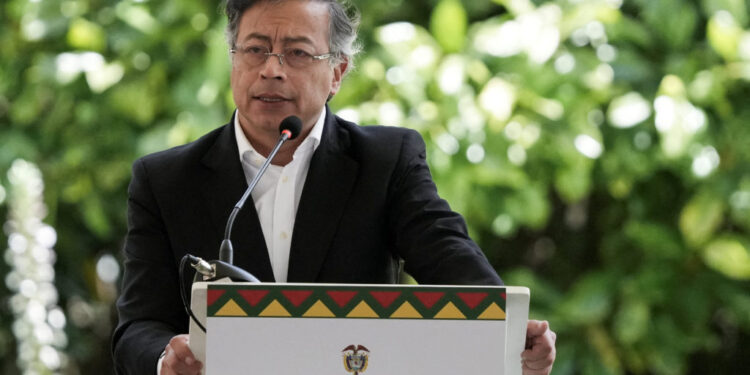 FILE PHOTO: Colombia's President Gustavo Petro in Bogota