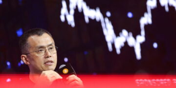 Binance founder Changpeng Zhao, also known as CZ, attends the Bitcoin Asia conference, in Hong Kong
