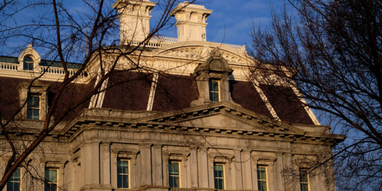 The Old Executive Office Building on the White House campus in Washington