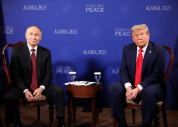 U.S. President Trump meets with Russian President Putin in Alaska