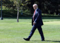 U.S. President Trump departs for Walter Reed National Military Medical Center from the White House in Washington