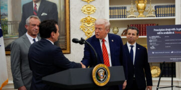 U.S. President Trump makes an announcement about lowering U.S. drug prices, in Washington