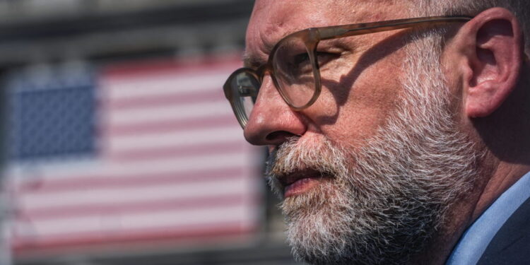 Director of the Office of Management and Budget Russell Vought at the White House