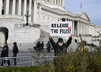Press conference on the Epstein Files Transparency Act in Washington