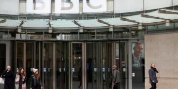 FILE PHOTO: BBC headquarters in London