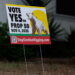 Yes on proposition 50 sign for redistricting in California