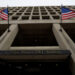 The FBI building is seen in Washington
