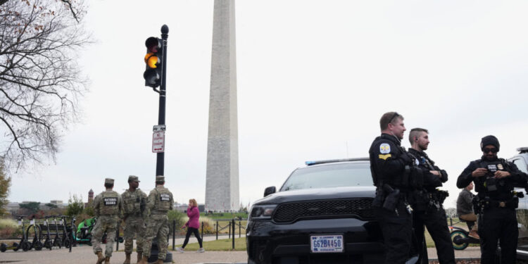 Protest against the Trump administration outside the White House in Washington, D.C.